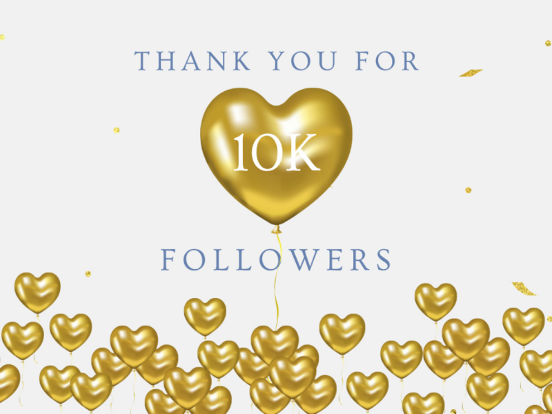 10000 social media followers