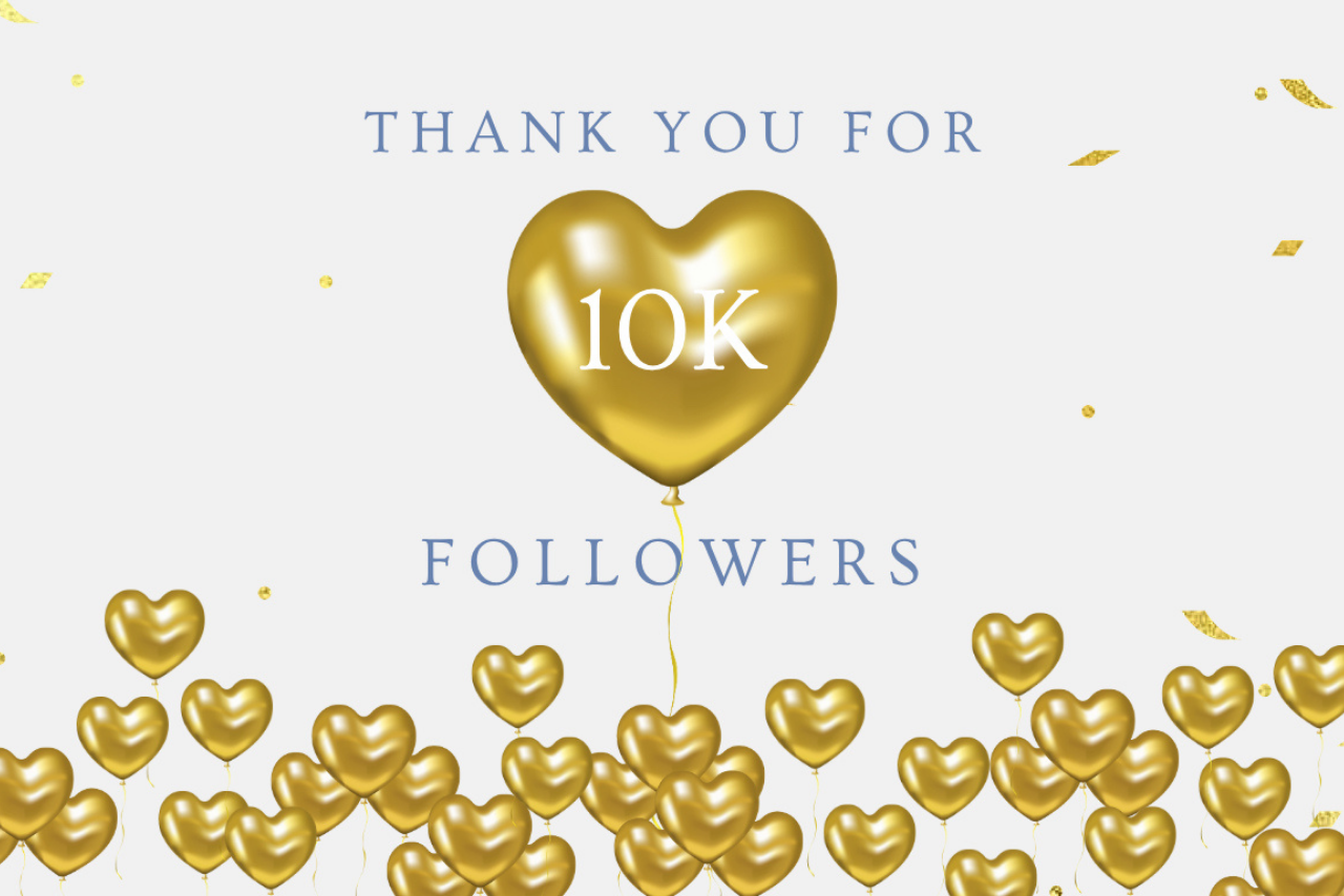 10000 social media followers